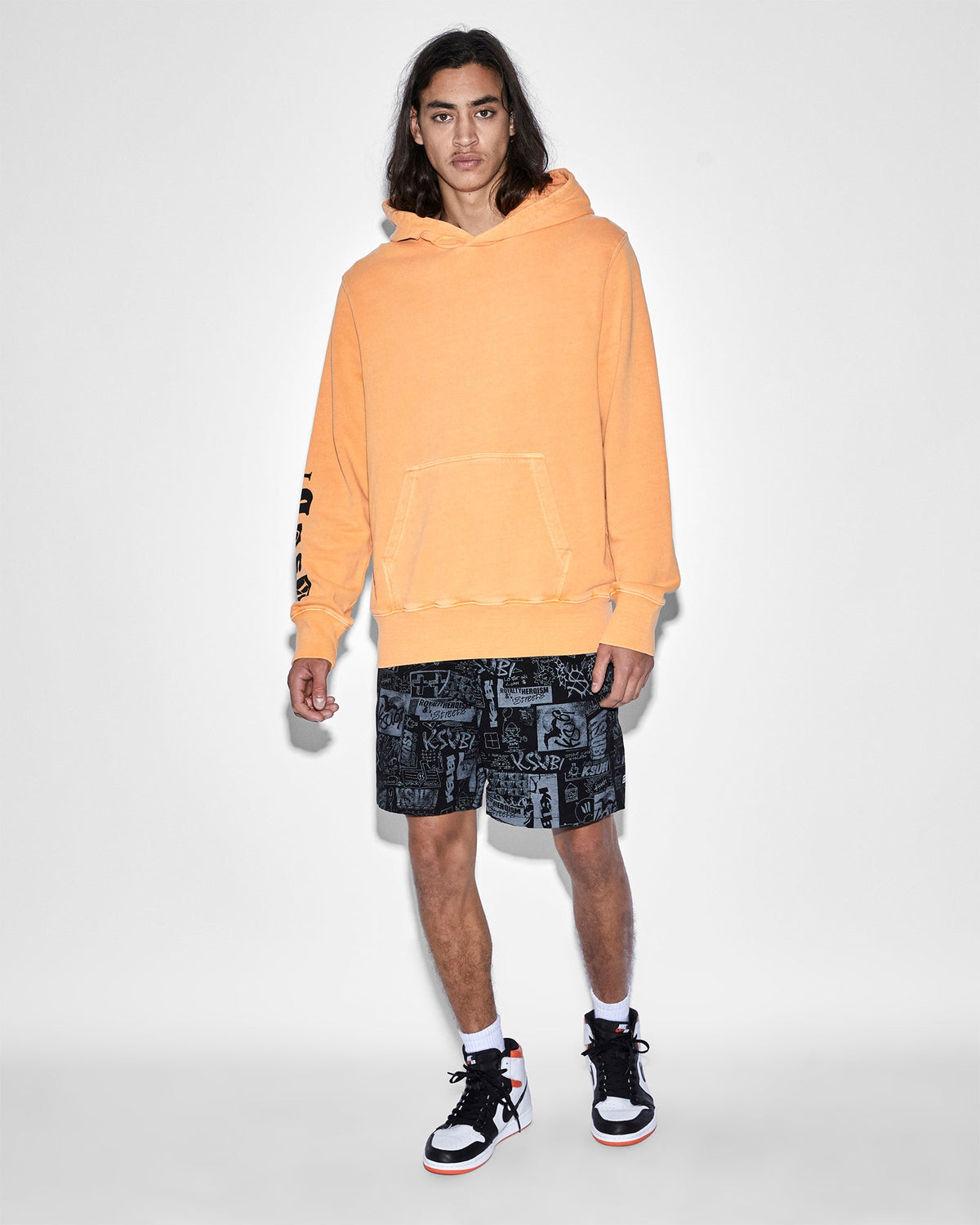 MENS MASH UP WALK SHORT BLACK WALKSHORTS