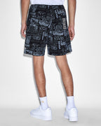MENS MASH UP WALK SHORT BLACK WALKSHORTS