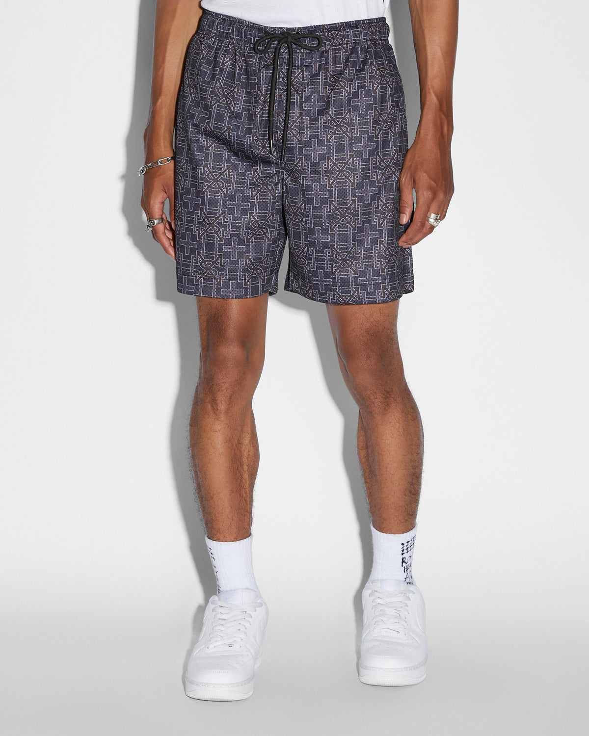 Mens Plus Mesh Short Navy Regular Walkshorts - Navy