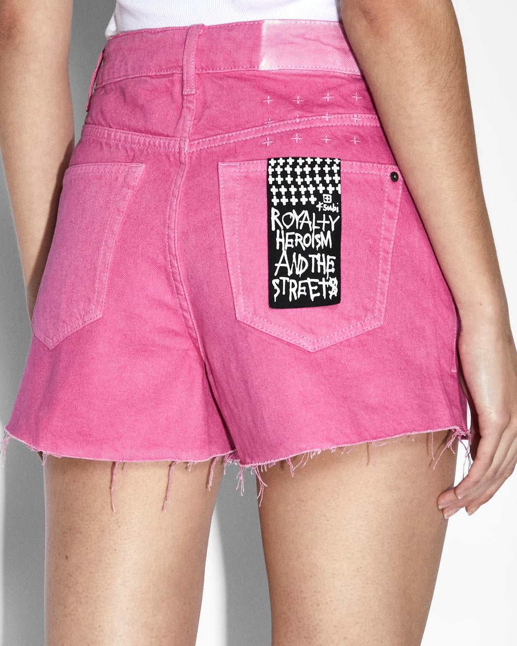Womens Rise N Hi Short Fuschia Fitted Walkshorts - Pink