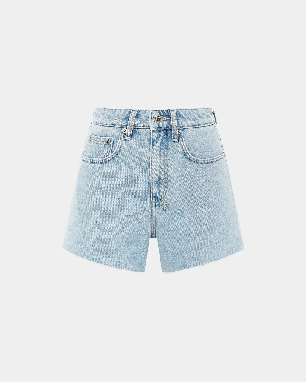 WOMENS RISE N HI TORN UP WALKSHORTS