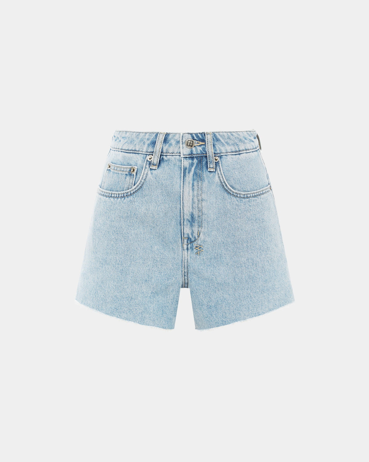 WOMENS RISE N HI TORN UP WALKSHORTS