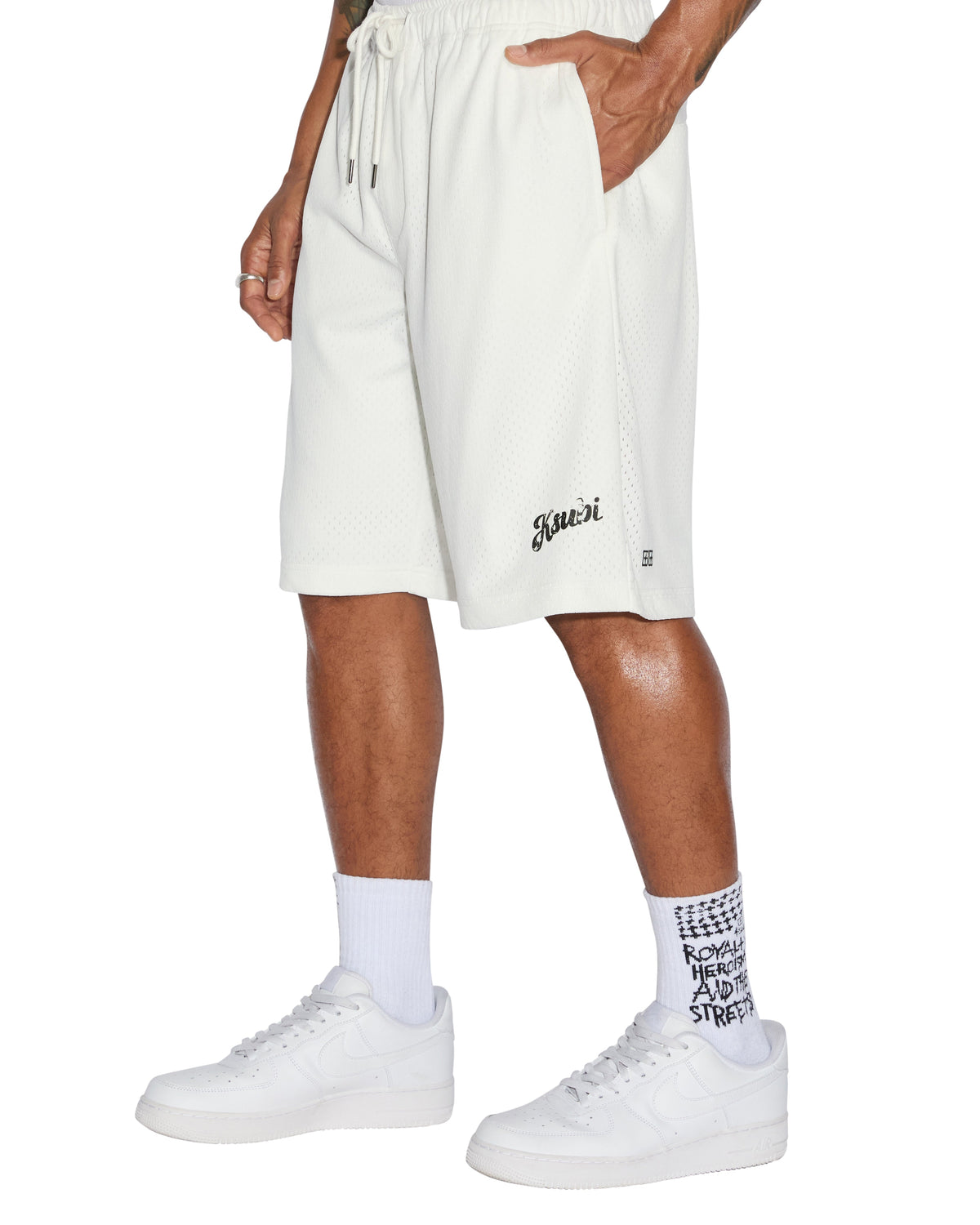 ROLL MESH SHORT WHITE