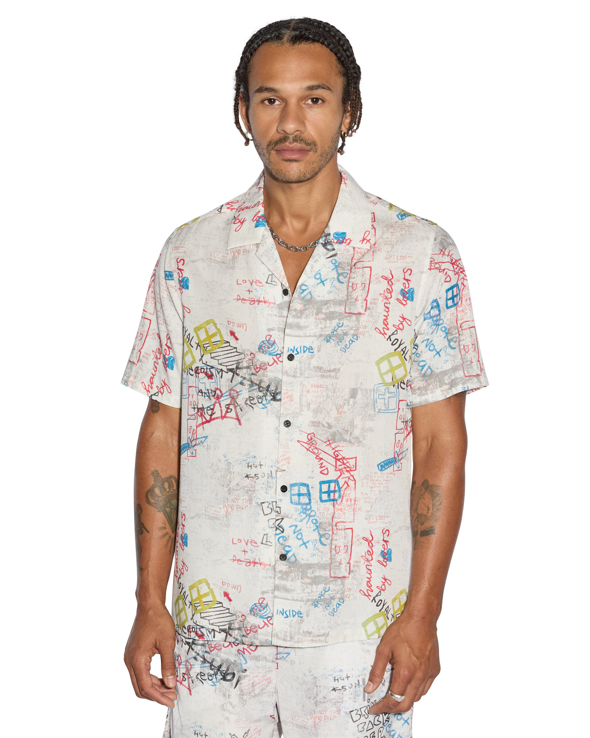 MENS SKRAWLER BOARDSHORT WHITE WALKSHORTS