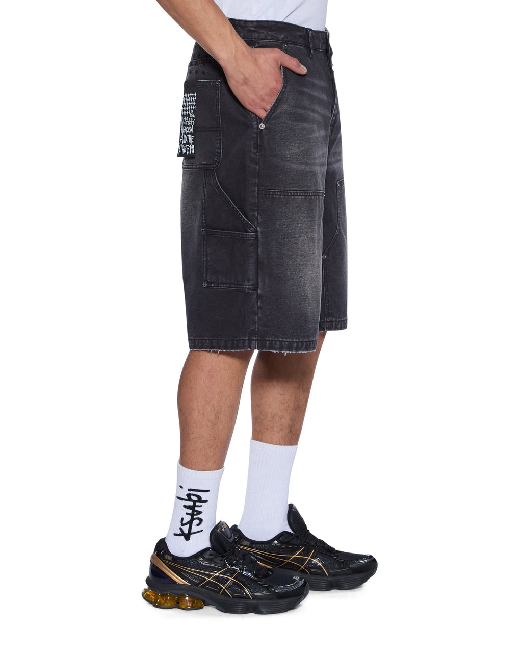 MENS OPERATOR SHORT POWDER GREY WALKSHORTS