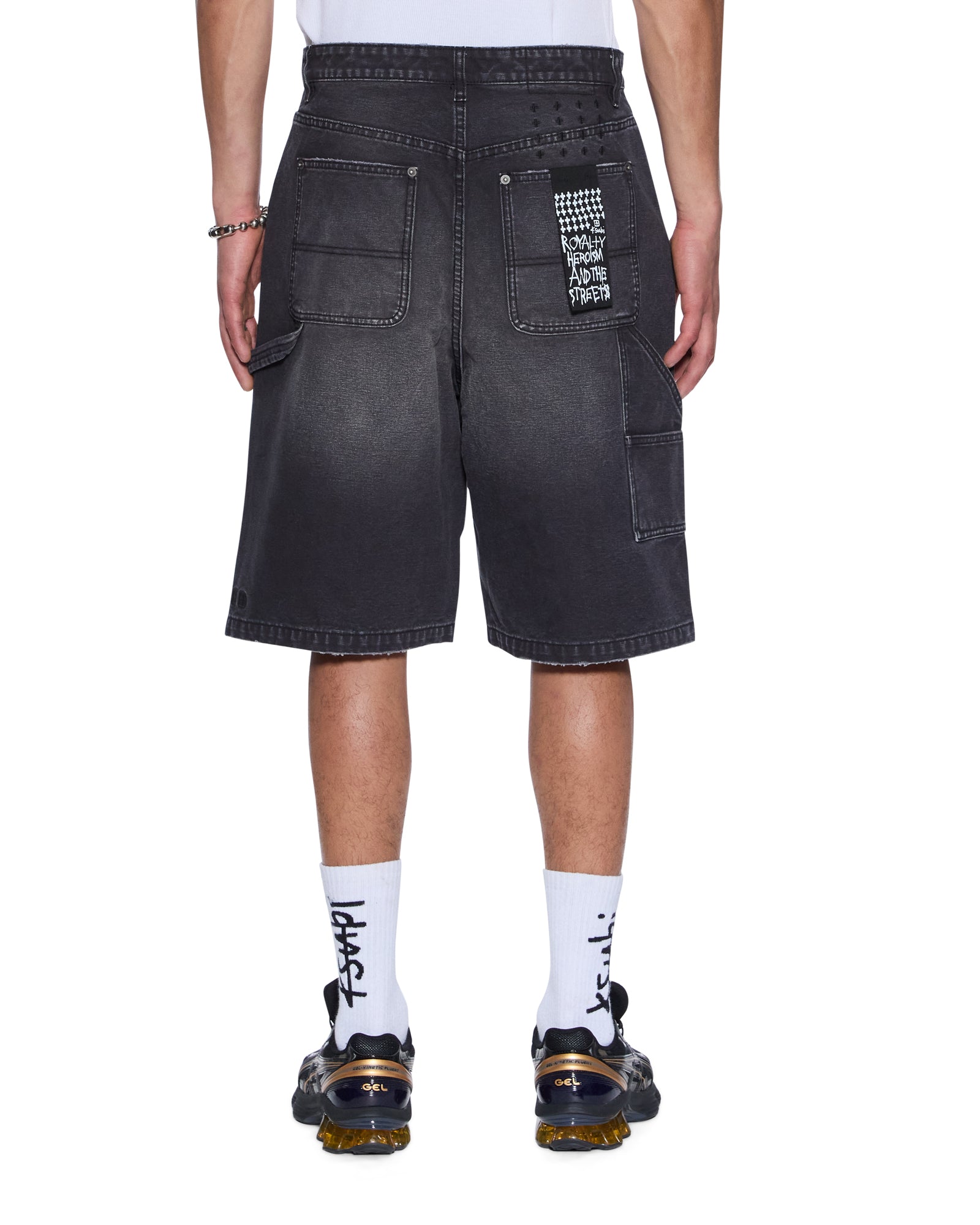 MENS  OPERATOR SHORT POWDER GREY RELAXED WALKSHORTS