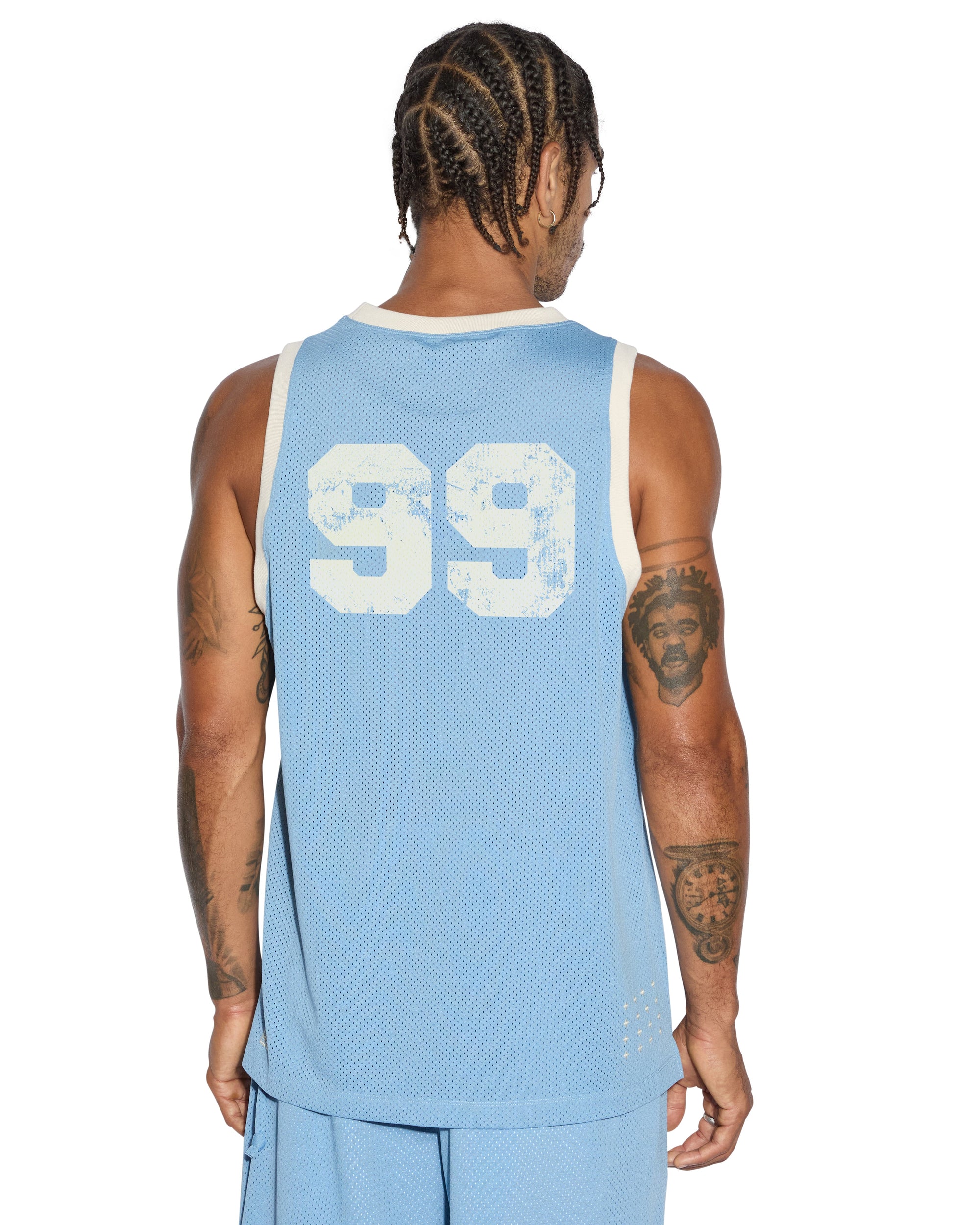 CLUBHOUSE PICK UP SINGLET BLUE