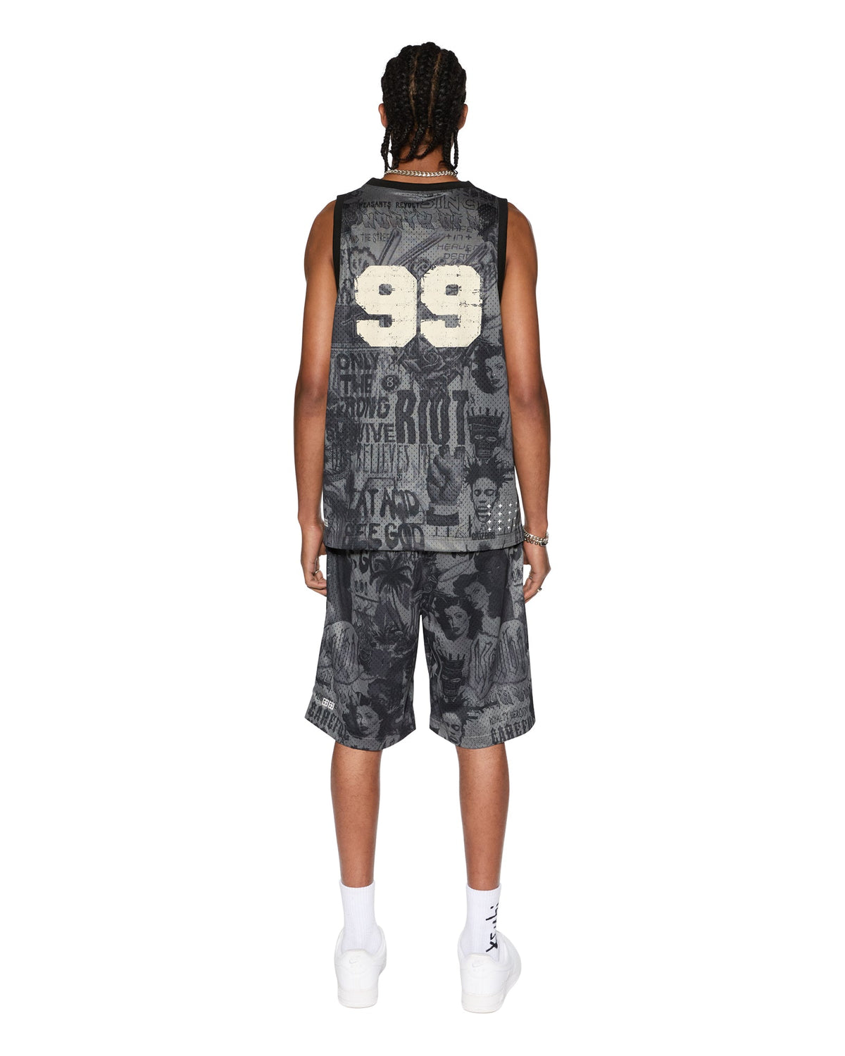 MENS SKETCH PICK UP SINGLET BLACK FASHION TOPS