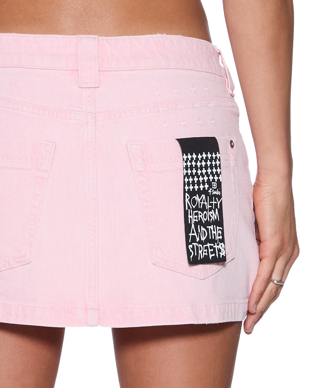 WOMENS LOW RIDER MINI CARPENTER QUARTZ DUST SKIRTS