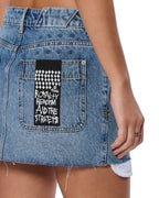 WOMENS LOW RIDER MINI EXPOSED SWEPT SKIRTS