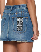 WOMENS LOW RIDER MINI FLIP AGED SKIRTS