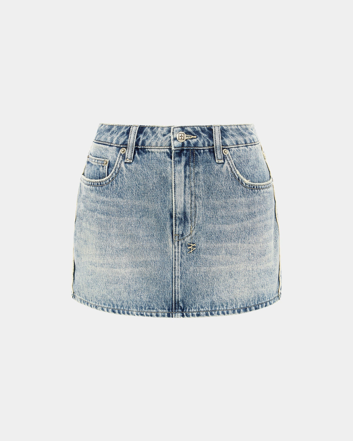 WOMENS LOW RIDER MINI FRAYED SKIRTS