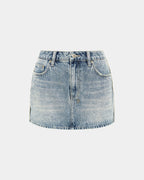 WOMENS LOW RIDER MINI FRAYED SKIRTS
