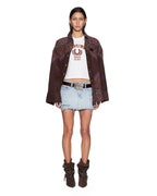 Womens Micro Mini Destiny Trashed Regular Skirts - Denim