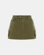 WOMENS SQUAD MINI SKIRT KHAKI SKIRTS