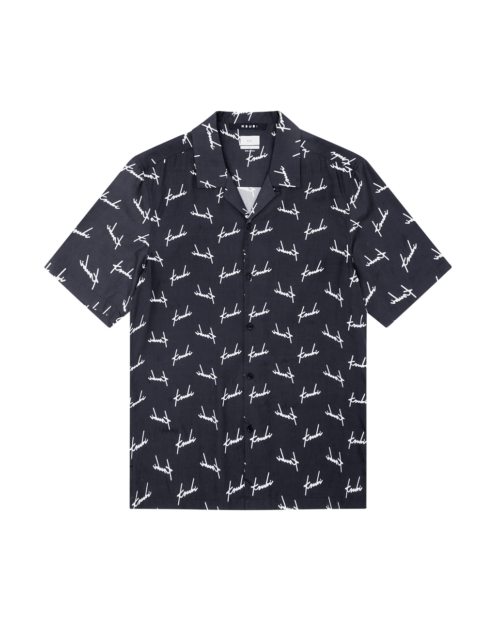 MENS SKRIPT RESORT SS SHIRT BLACK SHIRTS