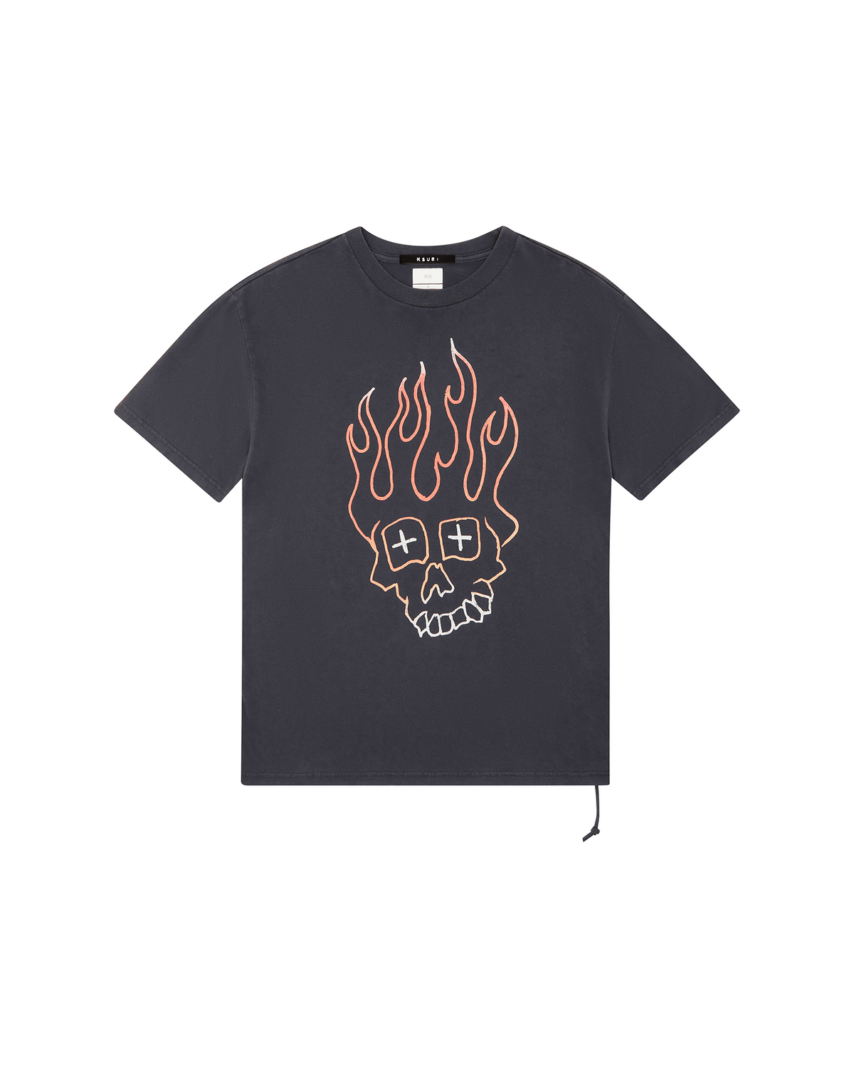 MENS SKULL BIGGIE SS TEE FADED BLACK TEES