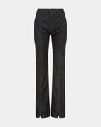 Womens Soho Ebony Laced Flare Denim Jeans - Black
