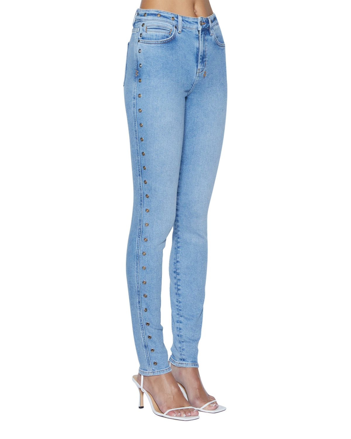 WOMENS SPRAY ON XTRA CHROMA DENIM JEANS