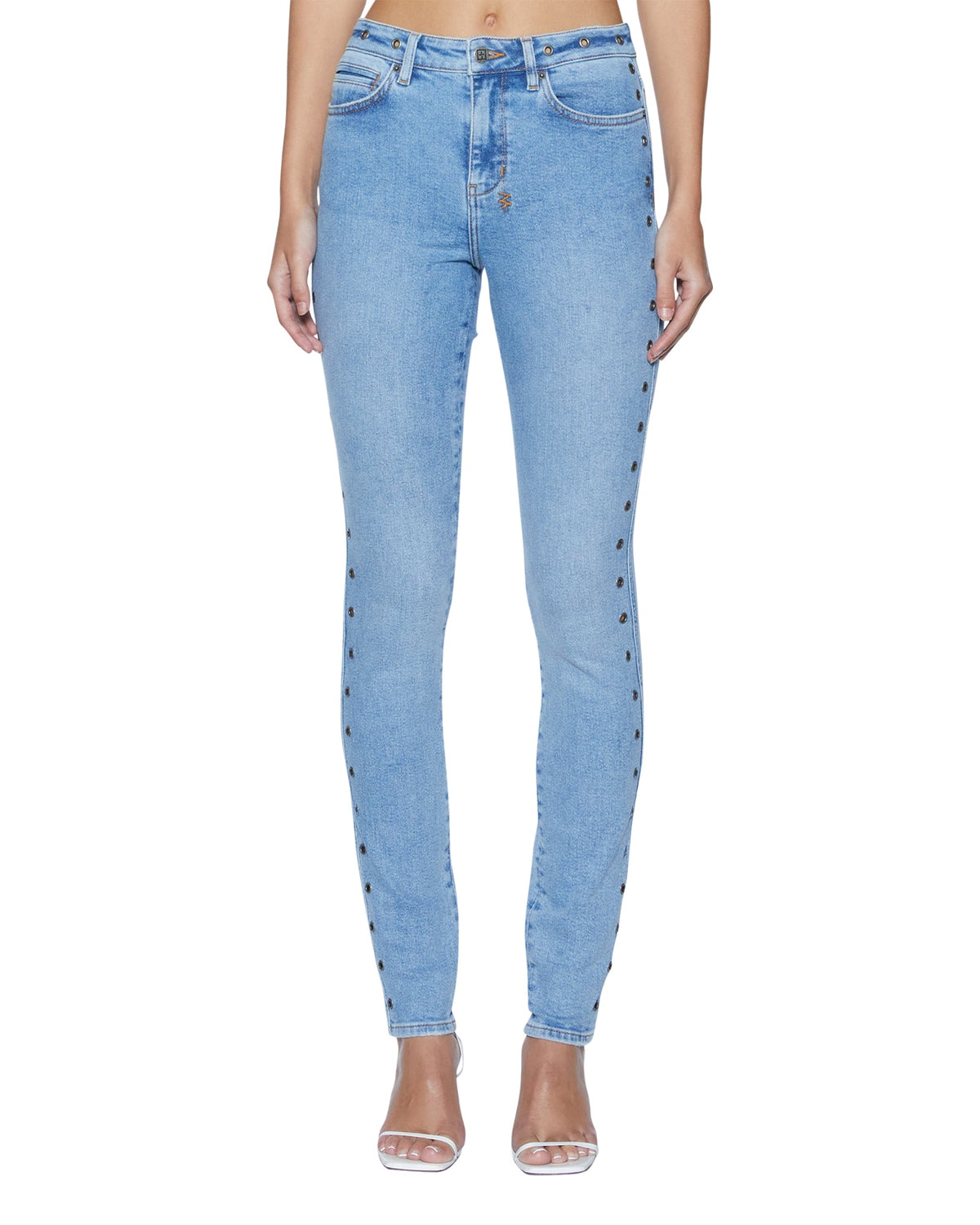 WOMENS SPRAY ON XTRA CHROMA DENIM JEANS