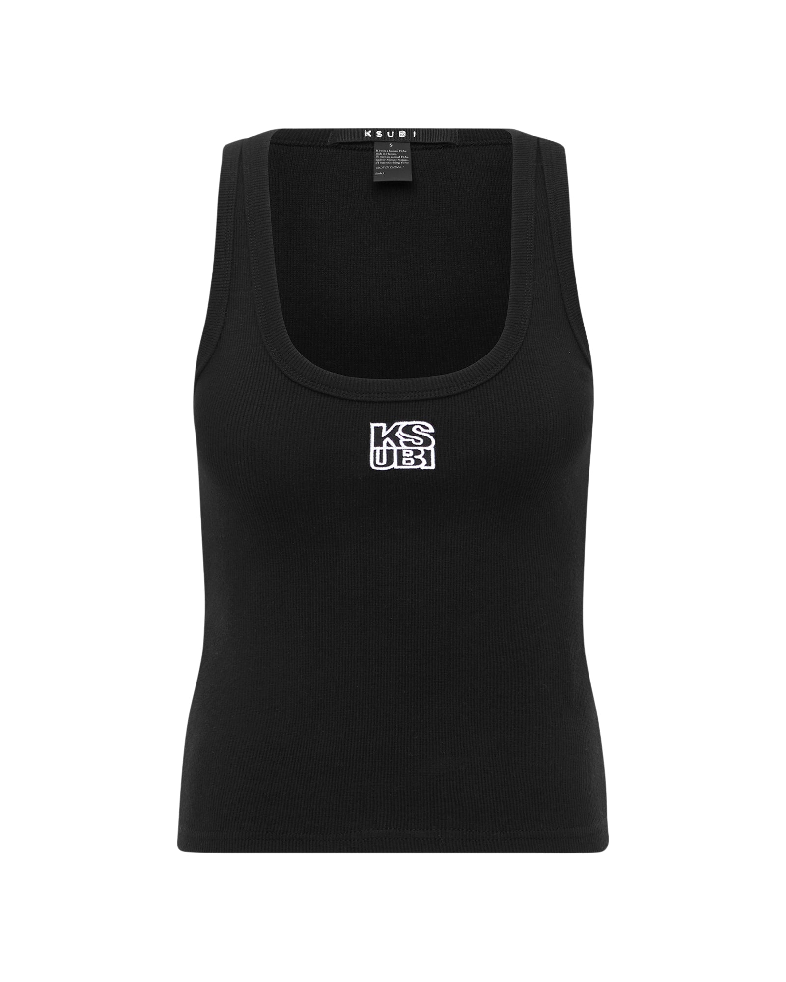 STACKED ORIGIN TANK BLACK