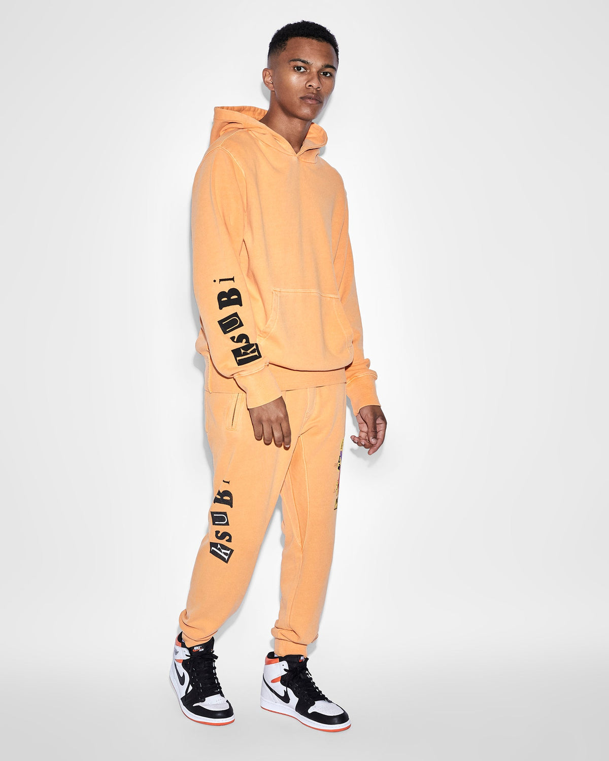 Mens Devil Restore Trak Ember Slim Pants - Orange