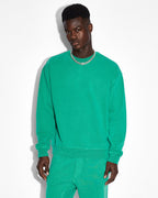 Mens 4x4 Biggie Crew Cali Oversized Fleece - Green