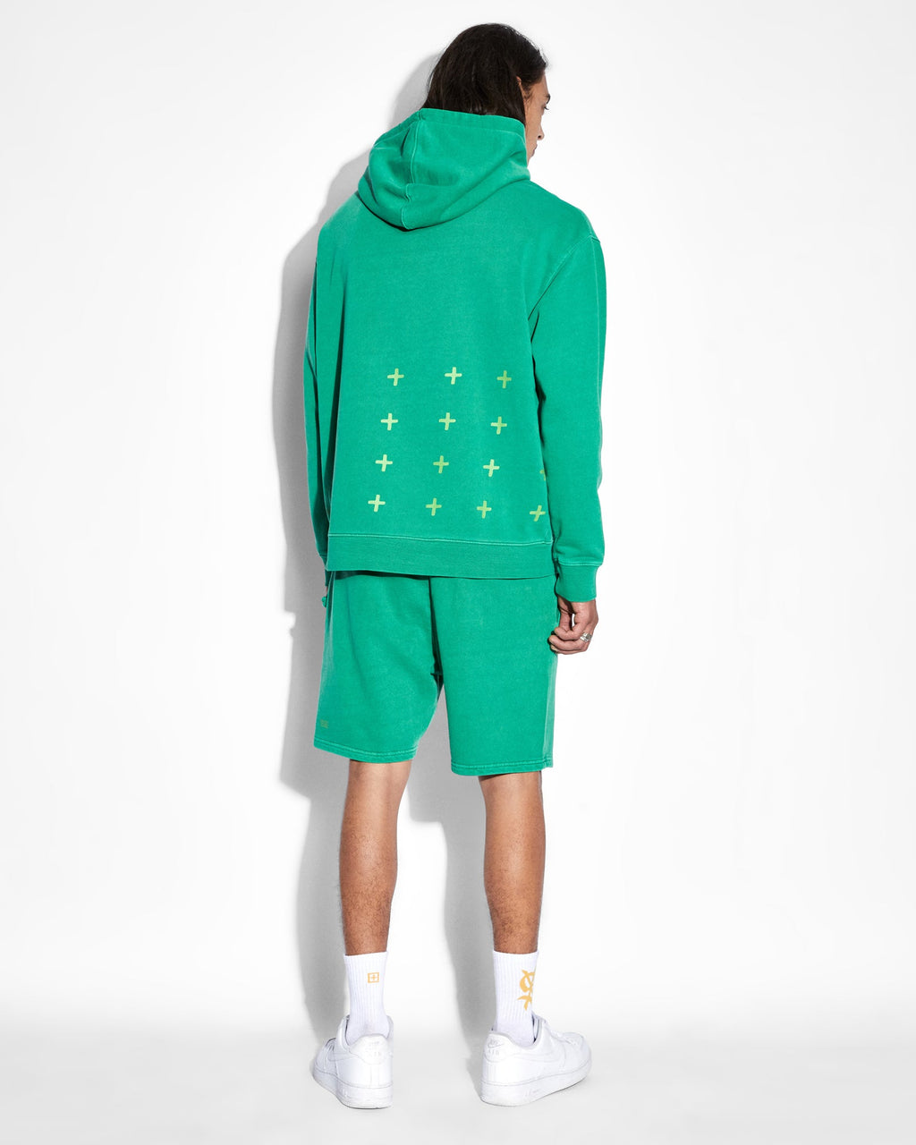 Mens 4x4 Biggie Hoodie Cali Oversized Fleece - Green
