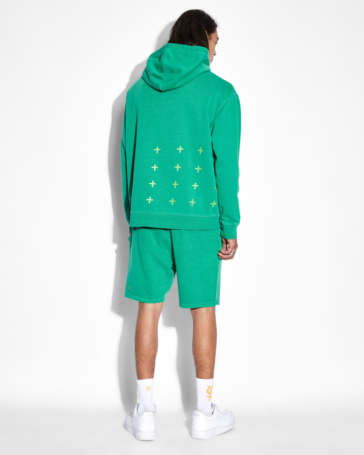 Mens 4x4 Biggie Hoodie Cali Oversized Fleece - Green