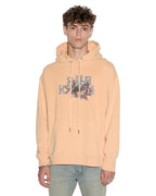 Mens Apex Biggie Hoodie Flare Oversized Fleece - Orange