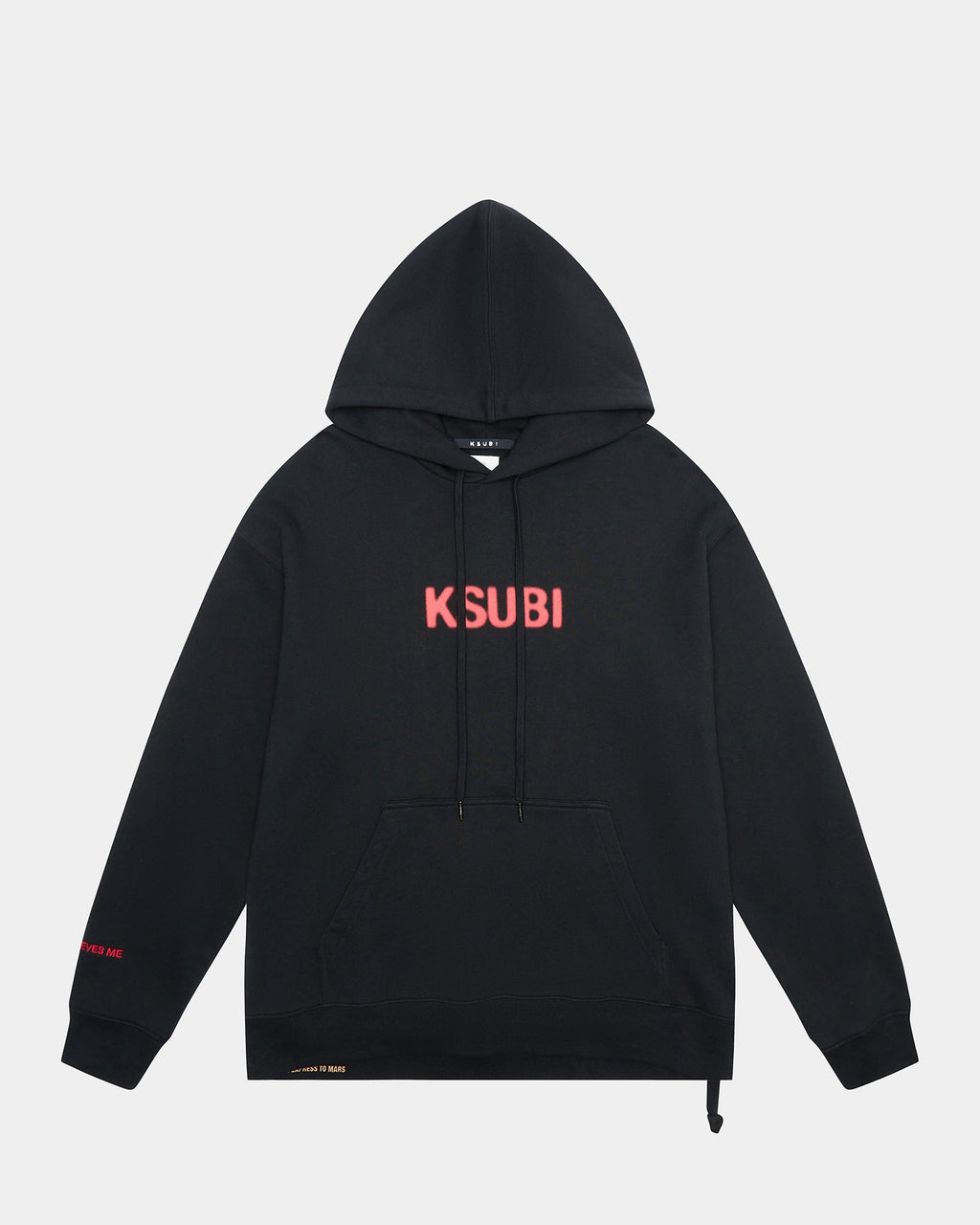 Mens Conspiracy Biggie Hoodie Jet Black Oversized Fleece - Black