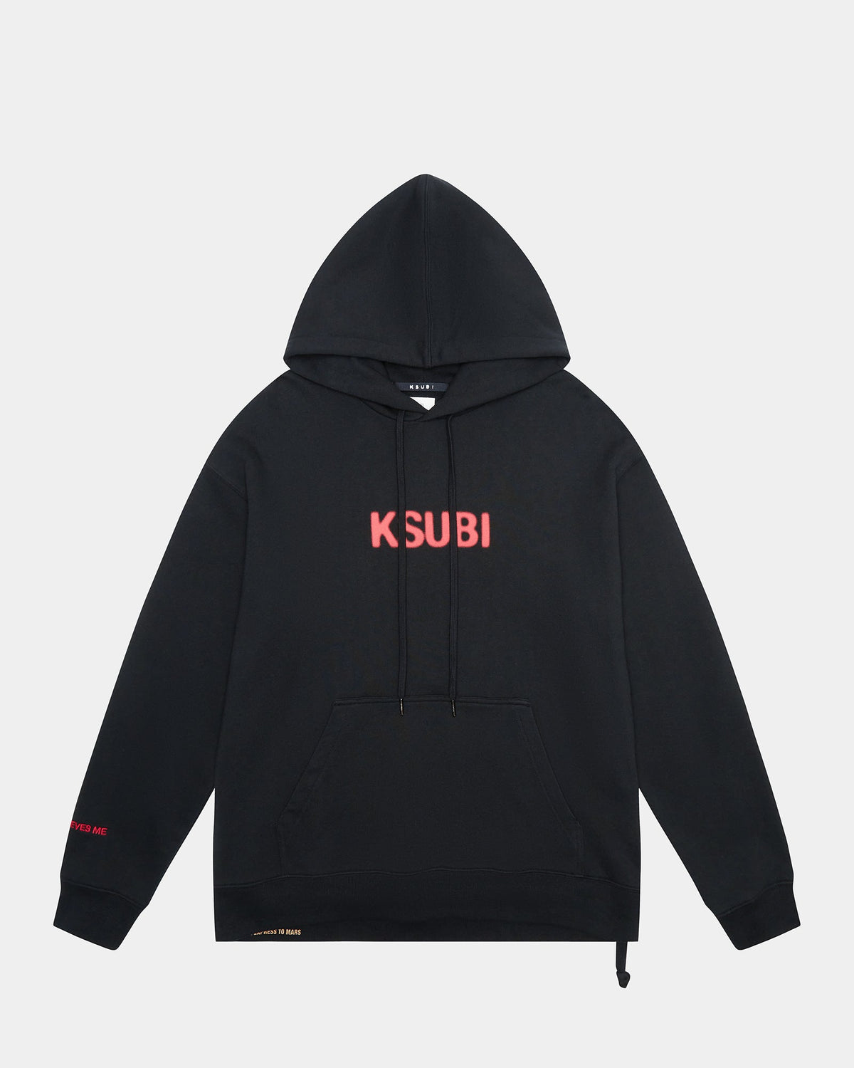 Mens Conspiracy Biggie Hoodie Jet Black Oversized Fleece - Black