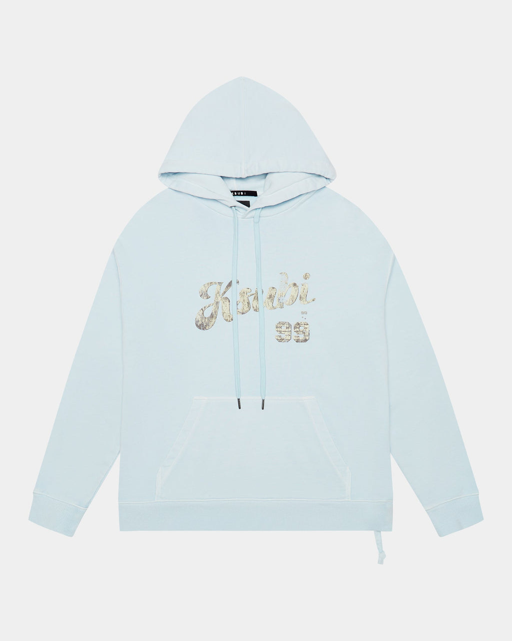 Mens Clubhouse Biggie Hoodie Shallows Oversized Fleece - Blue