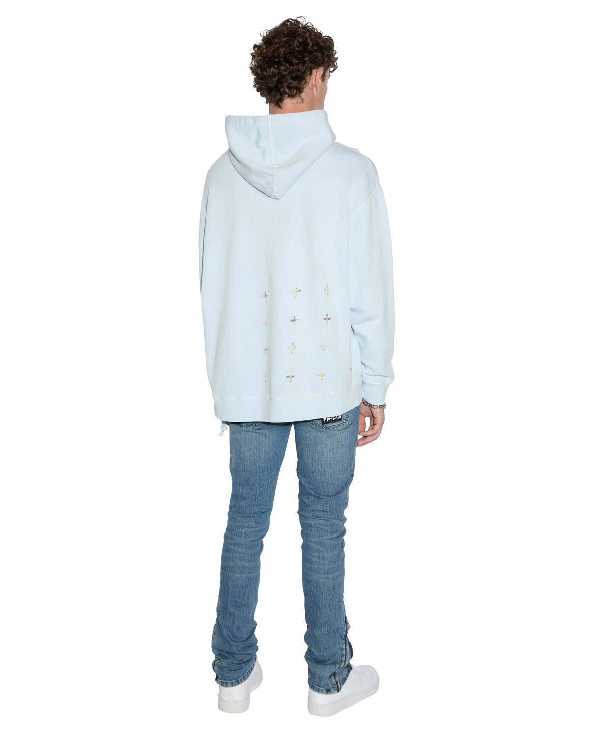 Mens Clubhouse Biggie Hoodie Shallows Oversized Fleece - Blue