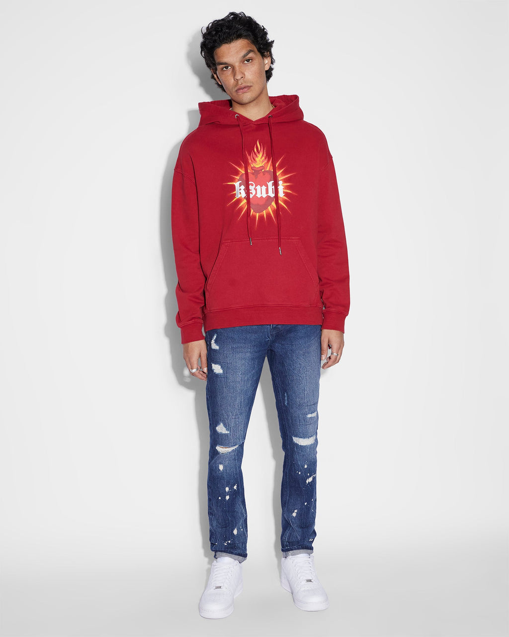 Mens Chitch Glory Trashed Slim Denim Jeans - Denim