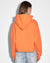 WOMENS  KSUBI X P.E NATION HOODIE SHOCKING ORANGE CROPPED FLEECE
