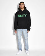 Mens Unity Kash Hoodie Black Regular Fleece - Black