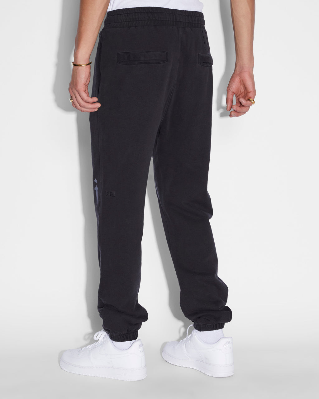 Mens Kult Lofi Trak 2 Tone Relaxed Pants - Black