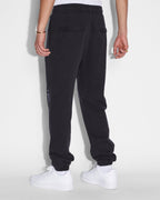 Mens Kult Lofi Trak 2 Tone Relaxed Pants - Black