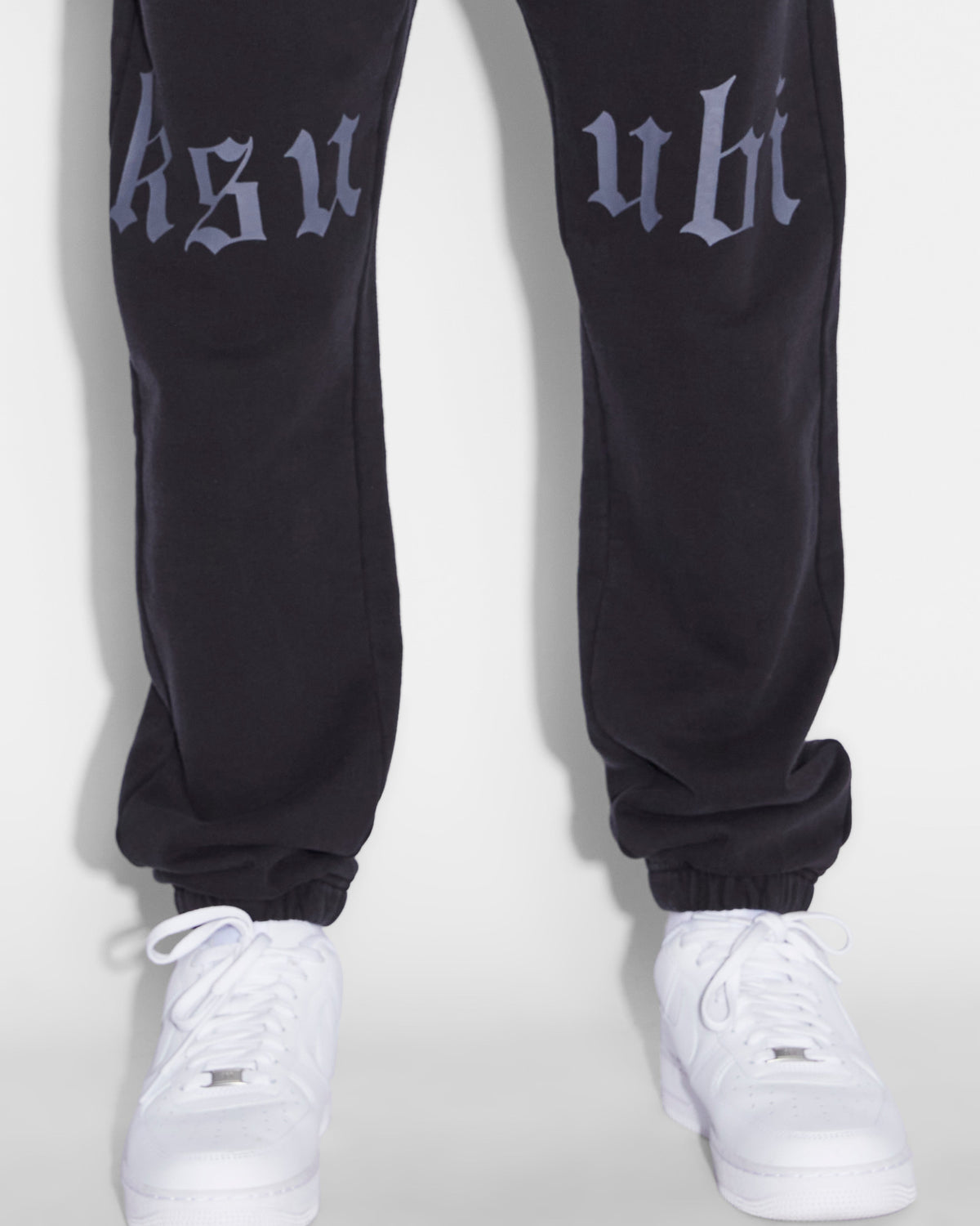 Mens Kult Lofi Trak 2 Tone Relaxed Pants - Black