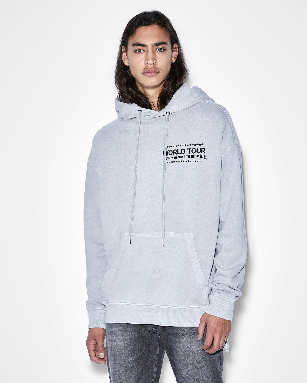 MENS PASTE UP BIGGIE HOODIE MOON FLEECE