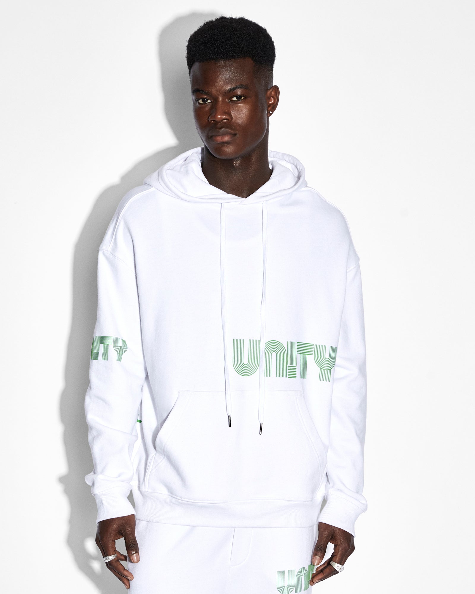MENS RETRO BIGGIE HOODIE TRU WHITE OVERSIZED FLEECE