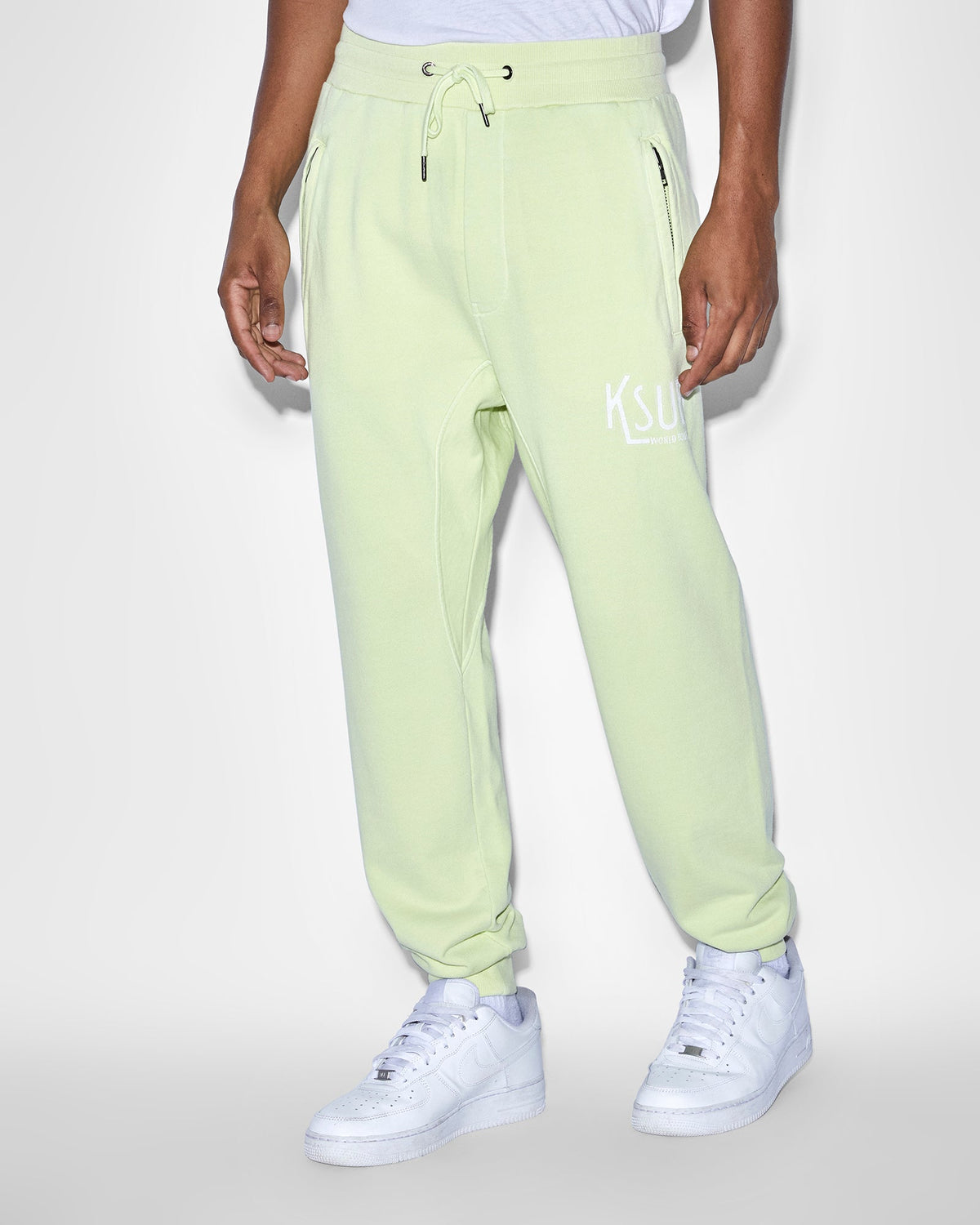 Mens Ticket Restore Trak Acid Slim Pants - Green