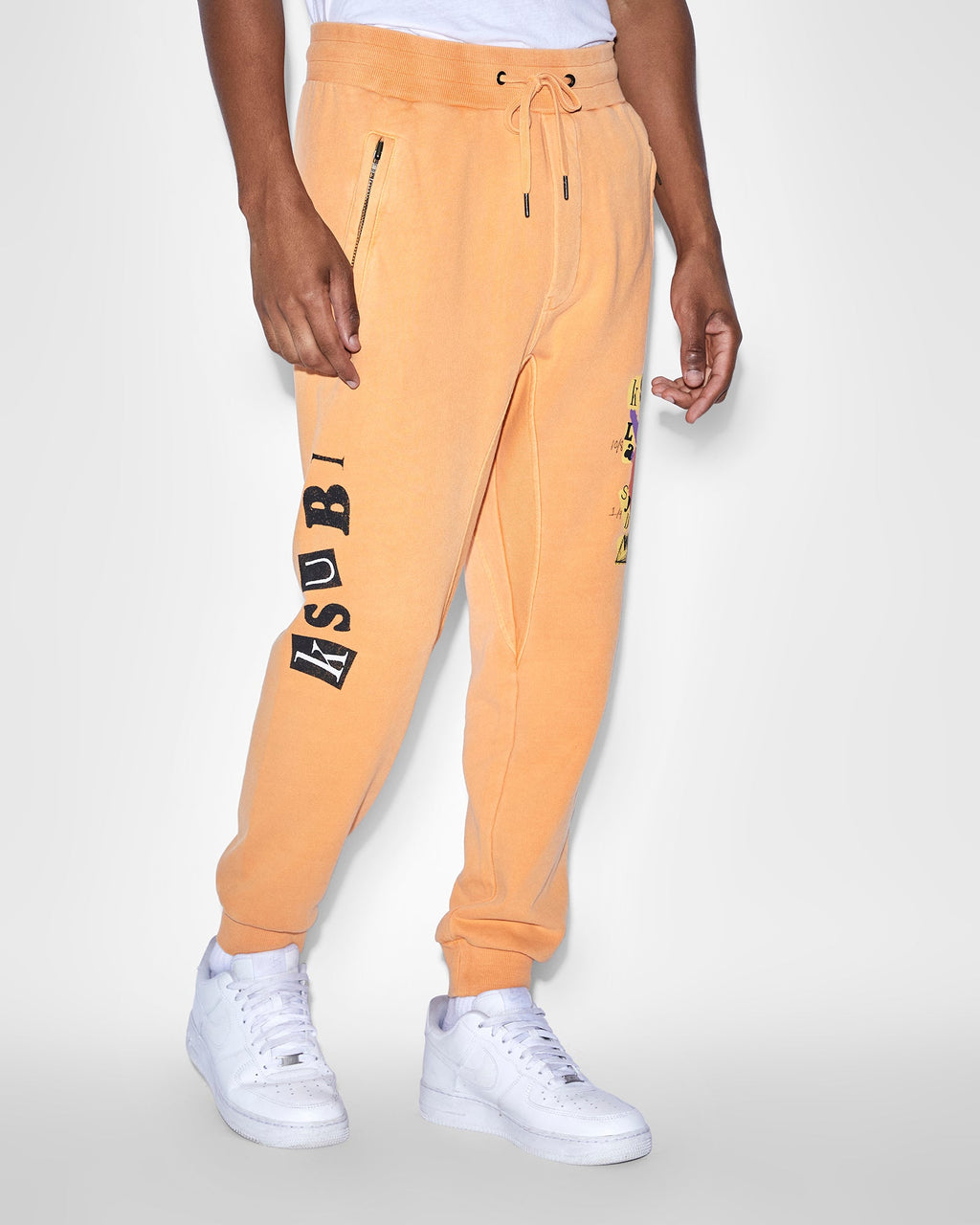 Mens Devil Restore Trak Ember Slim Pants - Orange
