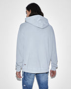 Mens Skull Biggie Hoodie Moon Oversized Fleece - Grey