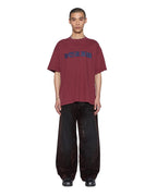 Mens Blasted Ekcess Ss Tee Ox Oversized Tees - Burgundy