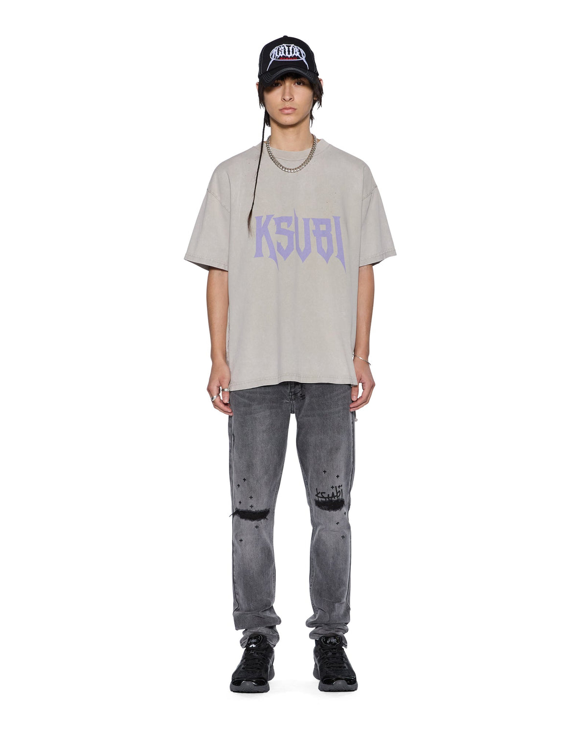 BLASTED EKCESS SS TEE SMOKE GREY