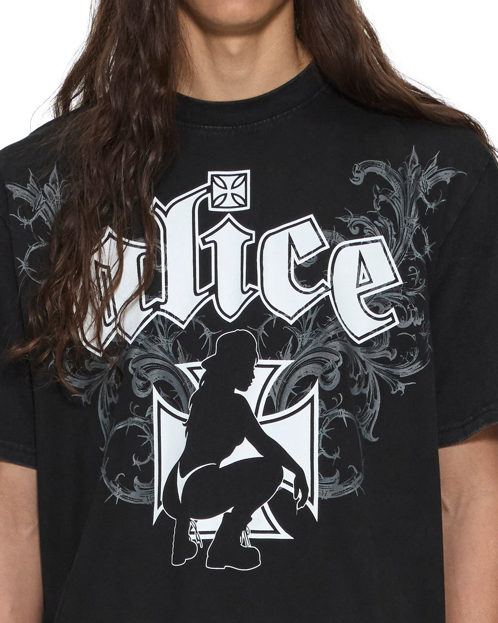 MENS KSUBI X ALICE HOLLYWOOD GRAPHIC TEE BLACK TEES