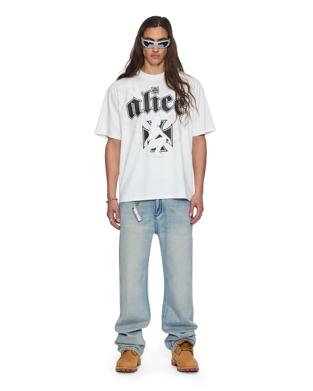 MENS KSUBI X ALICE HOLLYWOOD GRAPHIC TEE WHITE TEES