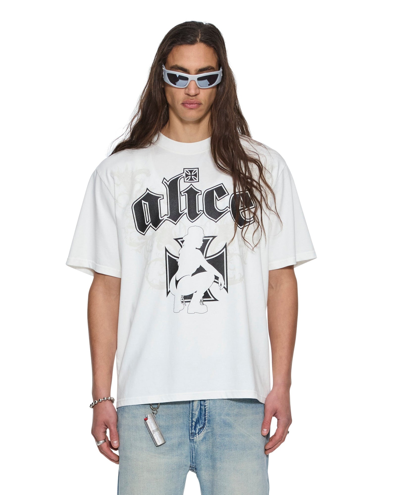MENS KSUBI X ALICE HOLLYWOOD GRAPHIC TEE WHITE TEES